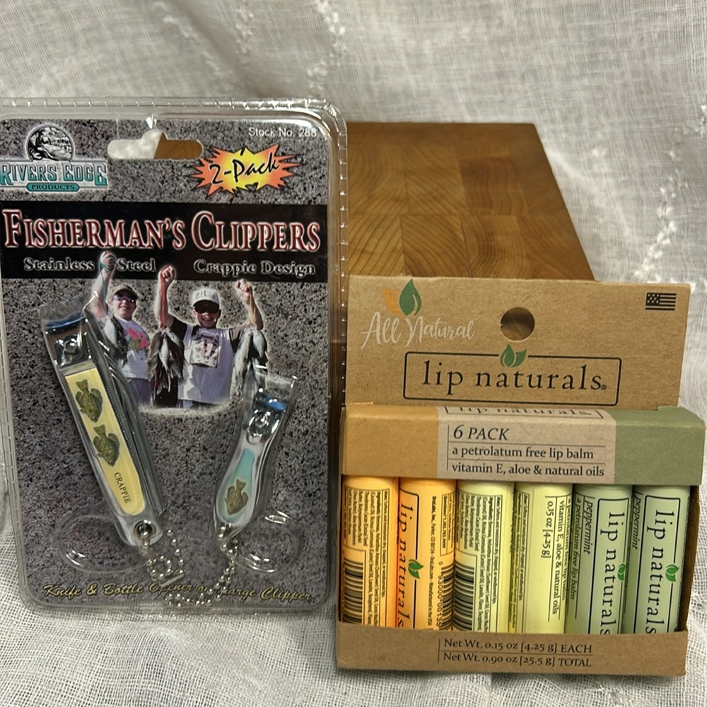 NWT Fishing essentials: clippers and lip balm!